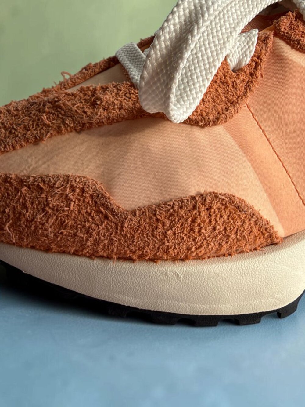 New Balance 327 Women’s Size 8.5 Copper Peach Blossom Orange Suede Sneakers - Picture 15 of 16